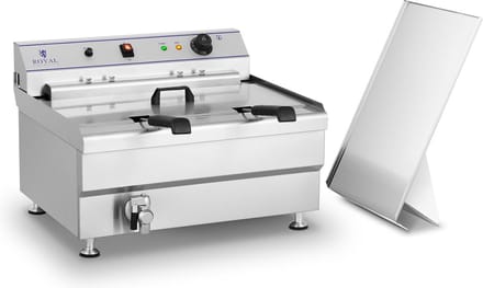 Royal Catering Friteuse - 36 liter - 400V - 2 manden 10010126