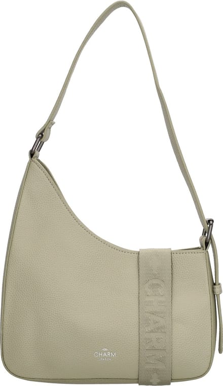 Charm London Montmartre Schoudertas -Trendy Asymmetrisch Model - Lichtgroen.