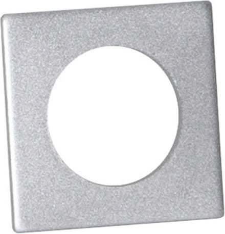 Accessoires voor kaarsenhouder "Accessorize", metaal, geborsteld zilver, 7 stuks, vierkant, 3,2 cm
