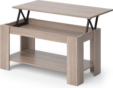 Vicco Lorenz Salontafel – 100 x 50 cm met liftfunctie Sonoma