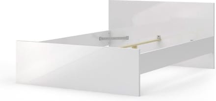 Nada bed 140*190 cm wit hoogglans.