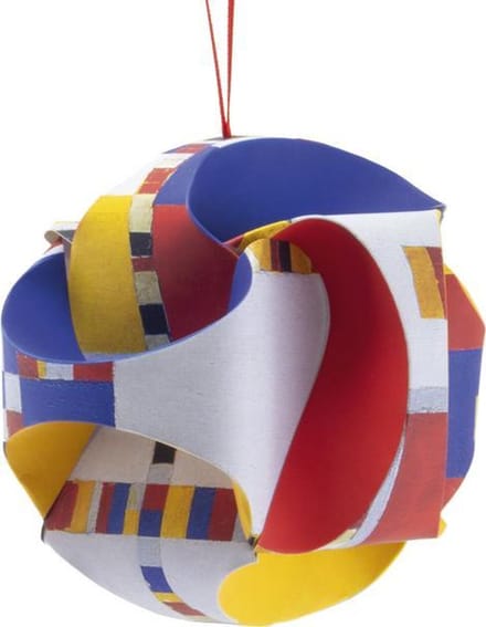 Vouw-het zelf Kerstbal, Mondriaan