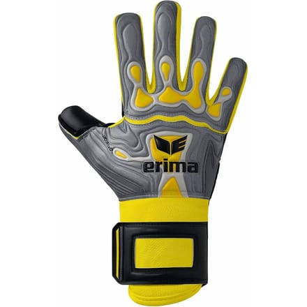 Erima Flex-Ray Hardground Keepershandschoenen Heren - Grijs / Geel | Maat: 9