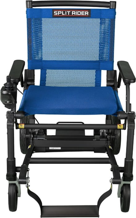 SplitRider Ultra Light blauw - 8,6 kg - Opvouwbare Elektrische Rolstoel