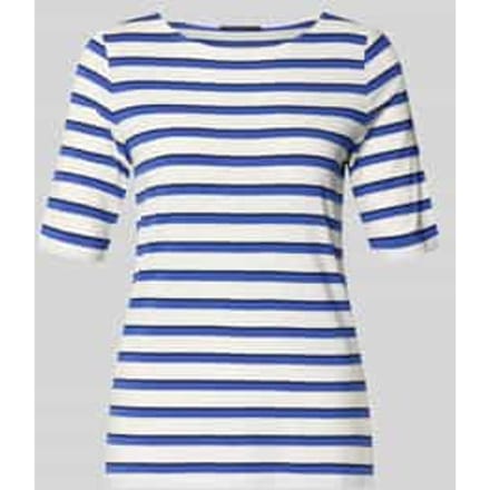 T-shirt van viscosemix met boothals