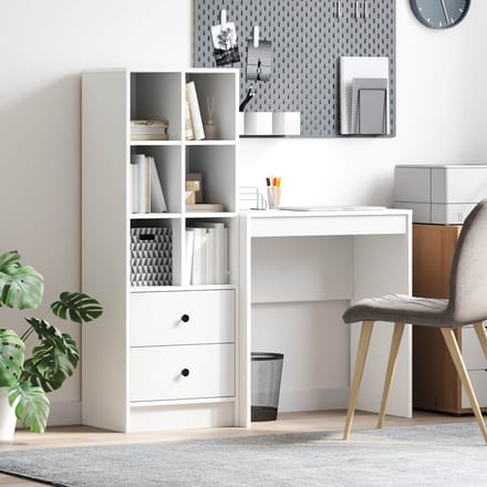 vidaXL - Bureau - Wit - 115,5 - x - 40 - x - 127 - cm - 2 - st