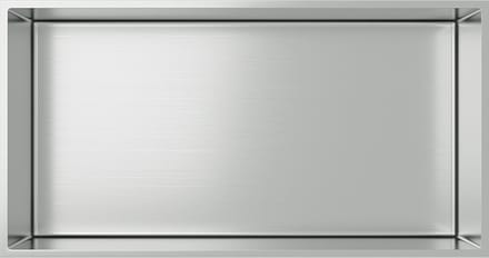 ALONI inbouwnis – 30x60x10 cm – geborsteld chroom