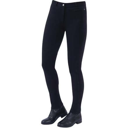 Dames rijbroek met knie rits Dublin Supa-fit zip up