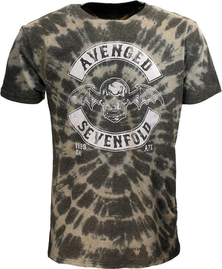 Avenged Sevenfold a7x Deathbat Crest Dip Dye T-Shirt - Officiële Merchandise - M