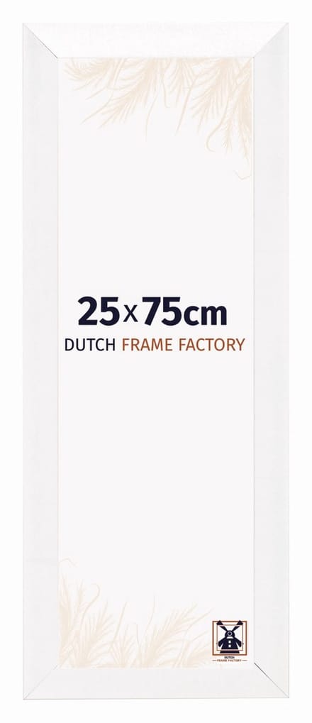 Fotolijst 25x75 cm - MDF - Wit Hoogglans - Praag