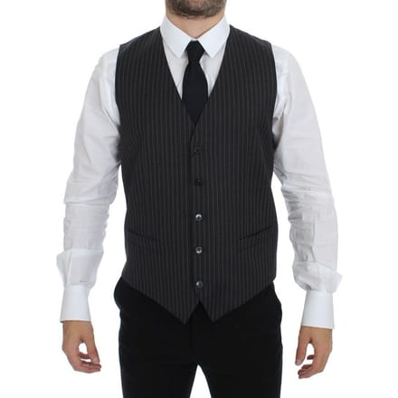 Gestreept Vest Klassieke Pasvorm