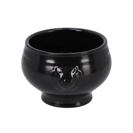 Cosy&Trendy Black Soepkom Leeuwenkop - Ø 11-14 x 8.5 cm