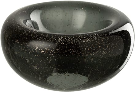 J-Line sierschaal Carol - glas - zwart - small