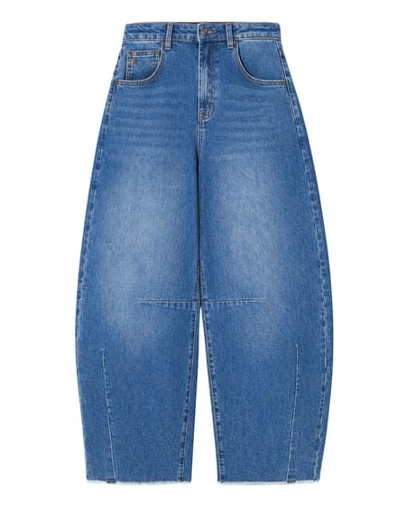 Janice Barrel Jeans Jeans Blauw Billy