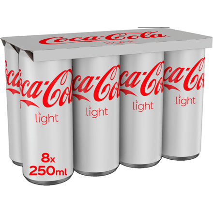 Coca-Cola Zero Sugar Frisdrank - 8 x 250 ml
