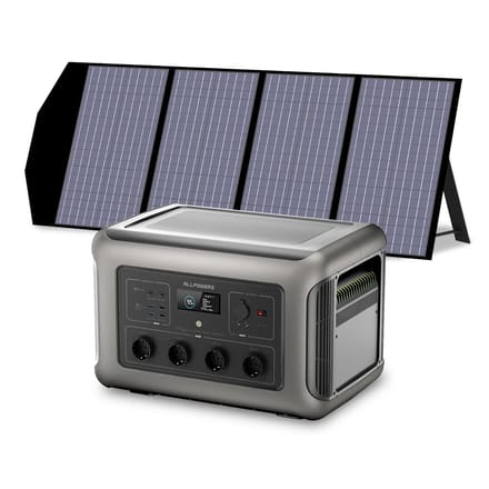 ALLPOWERS Solar Generator Kit 3500W (R3500 V2 + SP029 140W Solar Panel) - R3500+SP029 140W Solar Panel