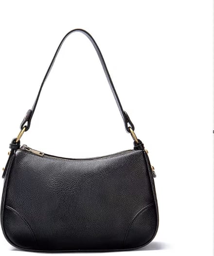 Tas Dames Schoudertas Handtas Leer Zwart - Urban U®