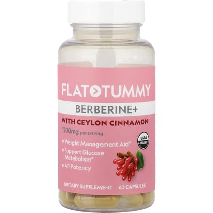 Ventre Plat, avec Berberine+ et Cannelle de Ceylan, 60 Capsules