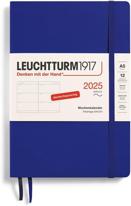Weekkalender A5 Softcover 2025 Duits Dagoverzicht