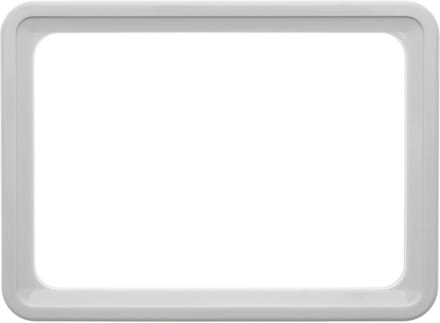 PrimeMatik - Frame voor borden en posters A4 306x215mm wit voor bewegwijzering