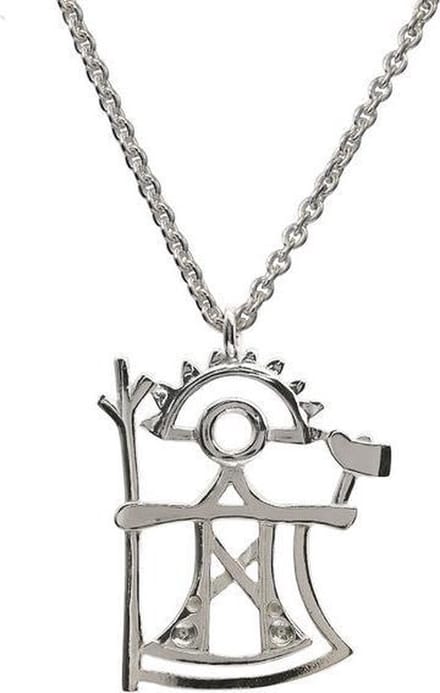 AuBor ®. Hanger. Zilver. "Ukko" God van de donder.