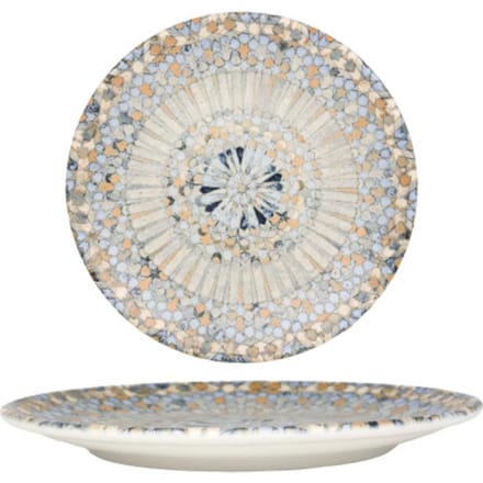 Bonna Dessertbord - Luca Mosaic - Porselein - 21 cm - set van 6