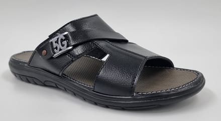 Walking - Slippers Heren - Licht Gewicht Heren Slippers - Slippers met een Zacht Voetbed - Zwart - Maat 44