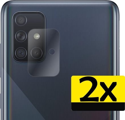 Camera Lens Protector - Geschikt voor Samsung Galaxy A71 - 2 Stuks - Camera Screenprotector - Beschermglas - Gehard Glas - Tempered Glass - Screen Protector