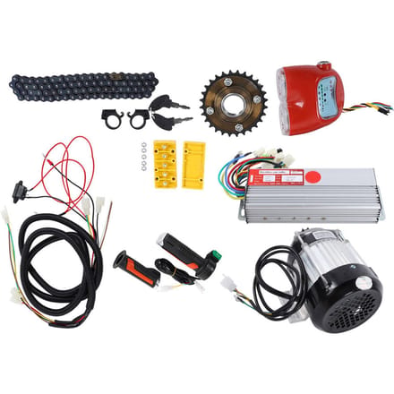 Kit Moteur Brushless 48V 800W Vélo Électrique Tricycle Scooter Kit de Conversion Moteur DIY gray