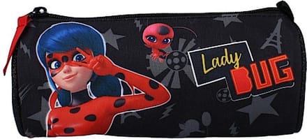 Disney Etui Miraculous Super Heroez 20 X 9 Cm Polyester Zwart