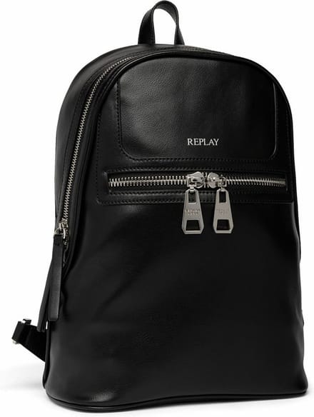 REPLAY Rugzak Backpack Black Zwart