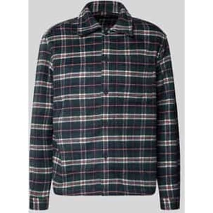 Regular fit overhemdjack met kentkraag