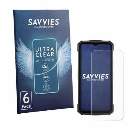Savvies - Screenprotector voor Doogee Fire 7 Pro - Folie Beschermfolie transparant 6 Stuks