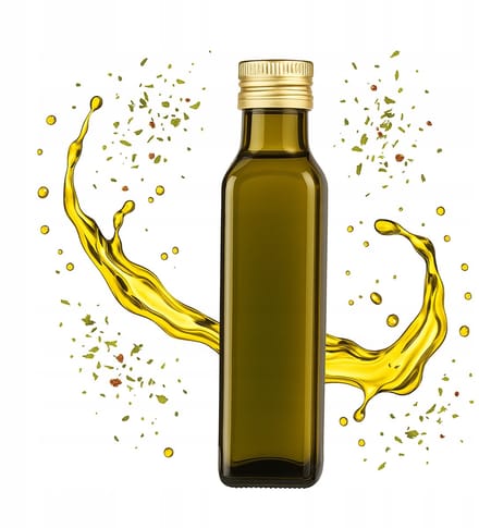 Bimberek Marasca - Fles - 250ml - Olijfgroen - Glazen Fles - Vierkant Ontwerp