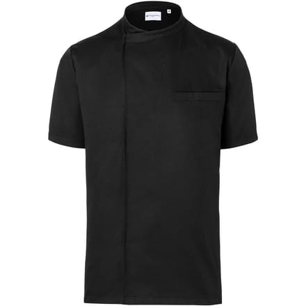 Karlowsky Short-Sleeve Throw-Over Chef Shirt Basic KY122 - Black (ca. Pantone 419C) - M