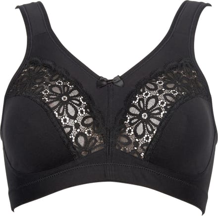 Elbrina beugelloze Vrouwen Beha - Zwart - Maat 80B