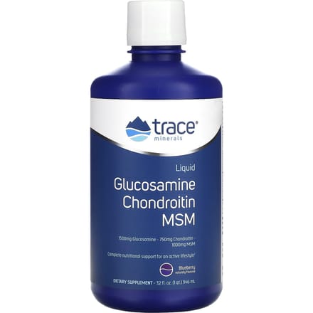 Trace, Glucosamine Liquide, Chondroïtine, MSM, Myrtille, 32 fl oz (946ml)