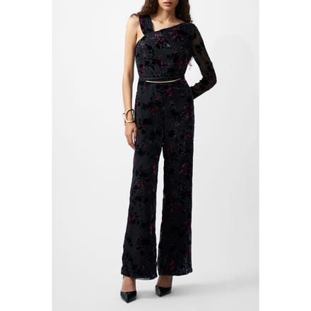 French Connection Guthren Burnout Jumpsuit Baked Cherry Taglia: 8 | Tute Outlet | Donna