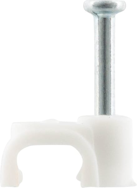 Q-link kabelclip plat 6 mm wit.Inhoud 20 stuks