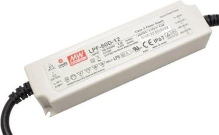 Mean Well LED Trafo 60W 12V AC/DC 5000mA 1-10V IP67 CV