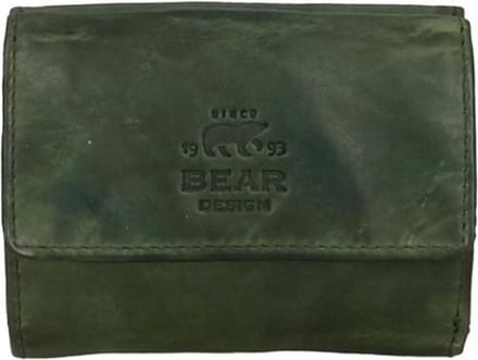 Bear Design Portemonnee CL14618 Jolie - Green – Van leer – Bear Design Jolie CL14618 is een kleine leren portemonnee voor wie alleen het nodige mee wil nemen