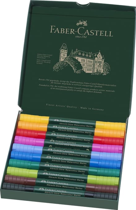 Faber Castell Albrecht Dürer Aquarelmarkers - set 5 stuks - basis   4005401603108   Verf