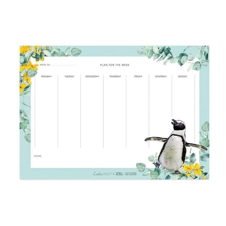 Weekplanner A4 - Pinguïn