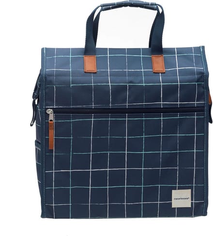New Looxs Check Lilly Shopper Fietstas - 18 liter – Blauw