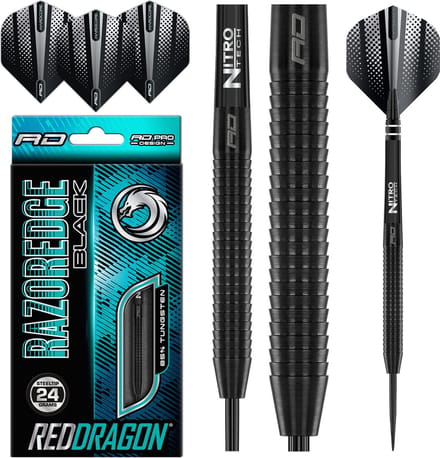 Red Dragon Razor Edge Black 85% - Dartpijlen