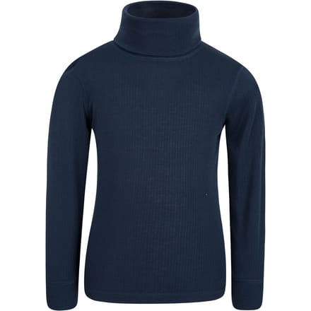 Mountain Warehouse Kinder-/kids Talus Roll Neck Top met lange mouwen (Marine)