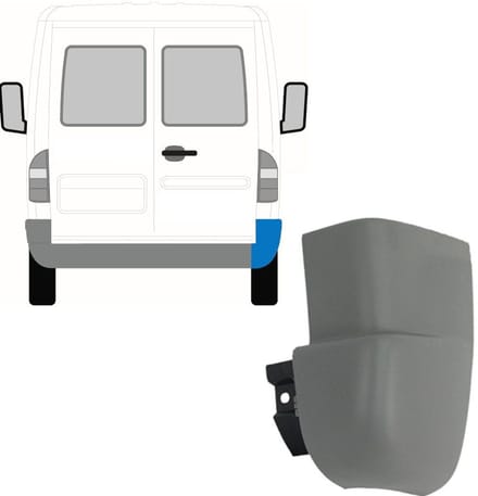 Achterbumper hoek voor Mercedes Sprinter 1995-2006 / Rechts