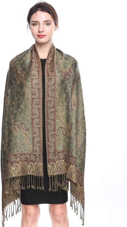 Oversized Pashmina Sjaal voor Dames | Luxe Paisley Deken Wraps | Ideaal voor Winter en Koude Avonden