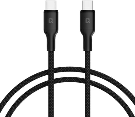 TUNIQ USB-C naar USB-C Kabel 200 cm - Snelle Oplaadkabel - Zwart