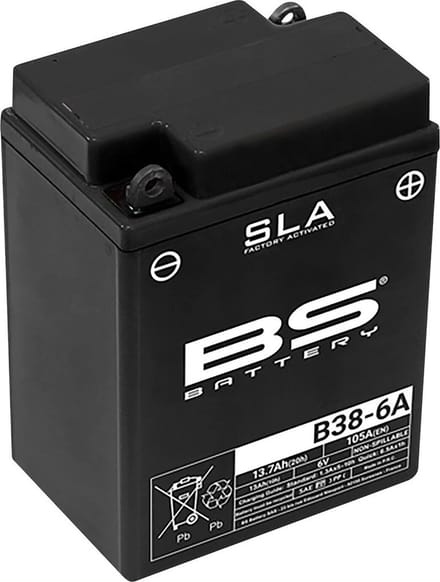 Motorfiets accu BS Battery B38-6A